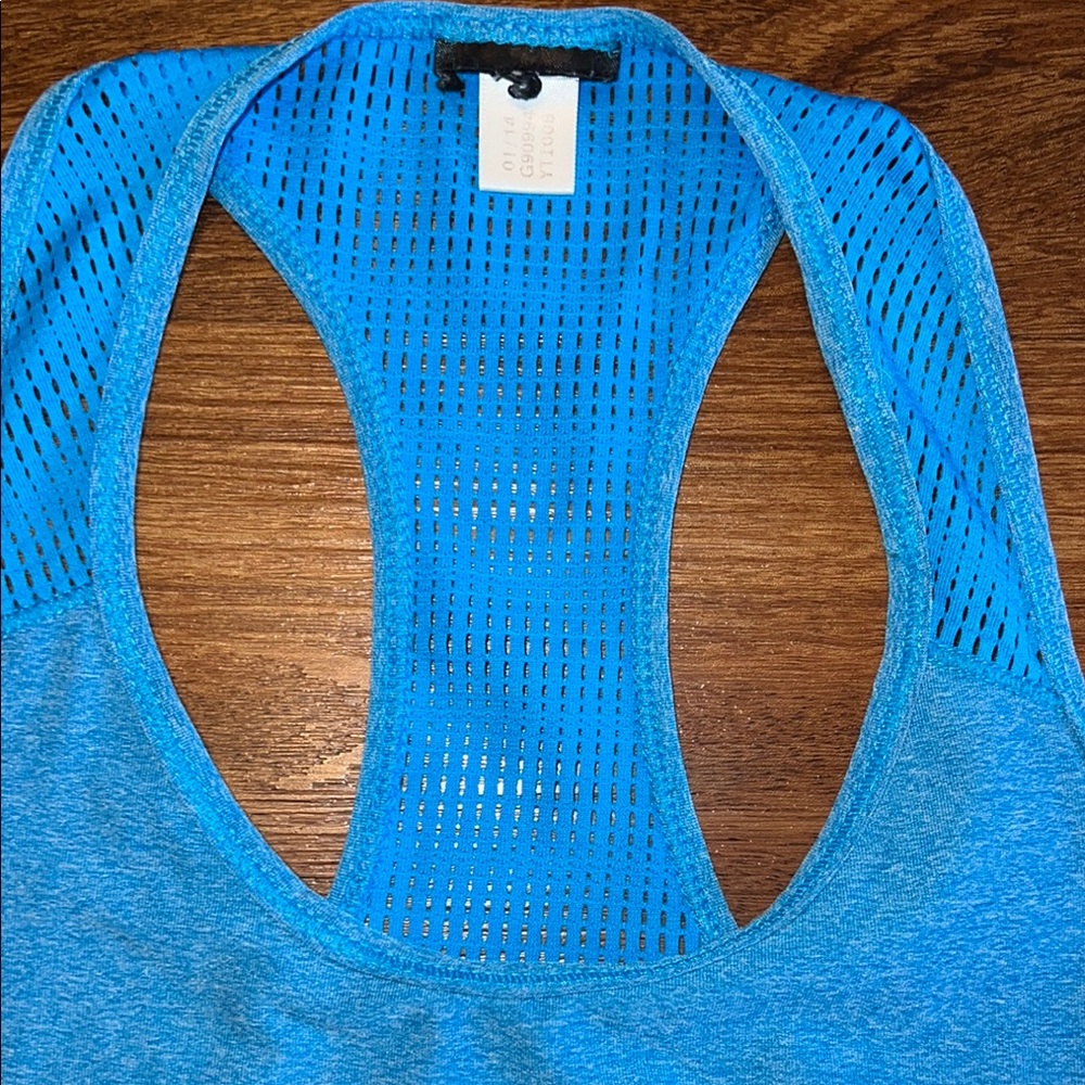 Adidas Women's Blue Racerback Tank - Picture 3 of 6
